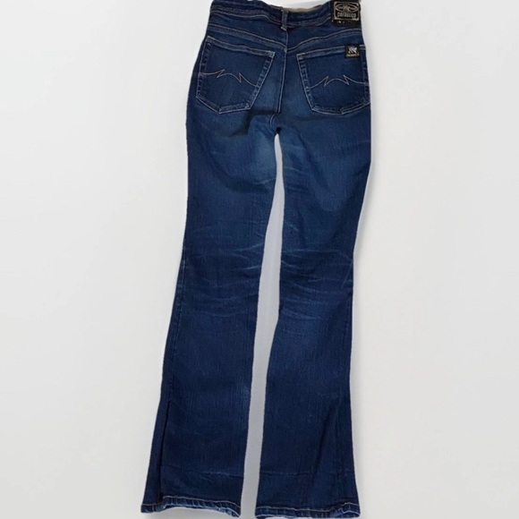 Parasuco Extreme Fit Blue Jeans Women’s Denim 28x31 Flared Y2K Vintage Dark Wash - Picture 2 of 11